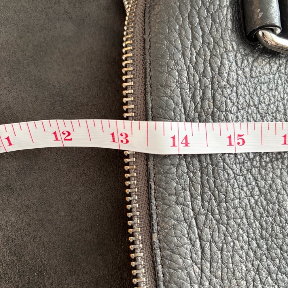 Coach Legacy Molly Large 2012 Gray Pebbled Leather Satchel Pink Zip 20201 - Picture 8 of 12